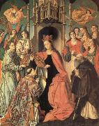San Ildefonso receiving the chasuble unknow artist